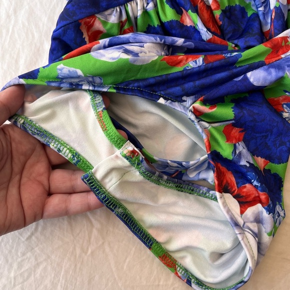 NWT ZARA Asymmetric Floral One-Shoulder Bodysuit S - Picture 11 of 16